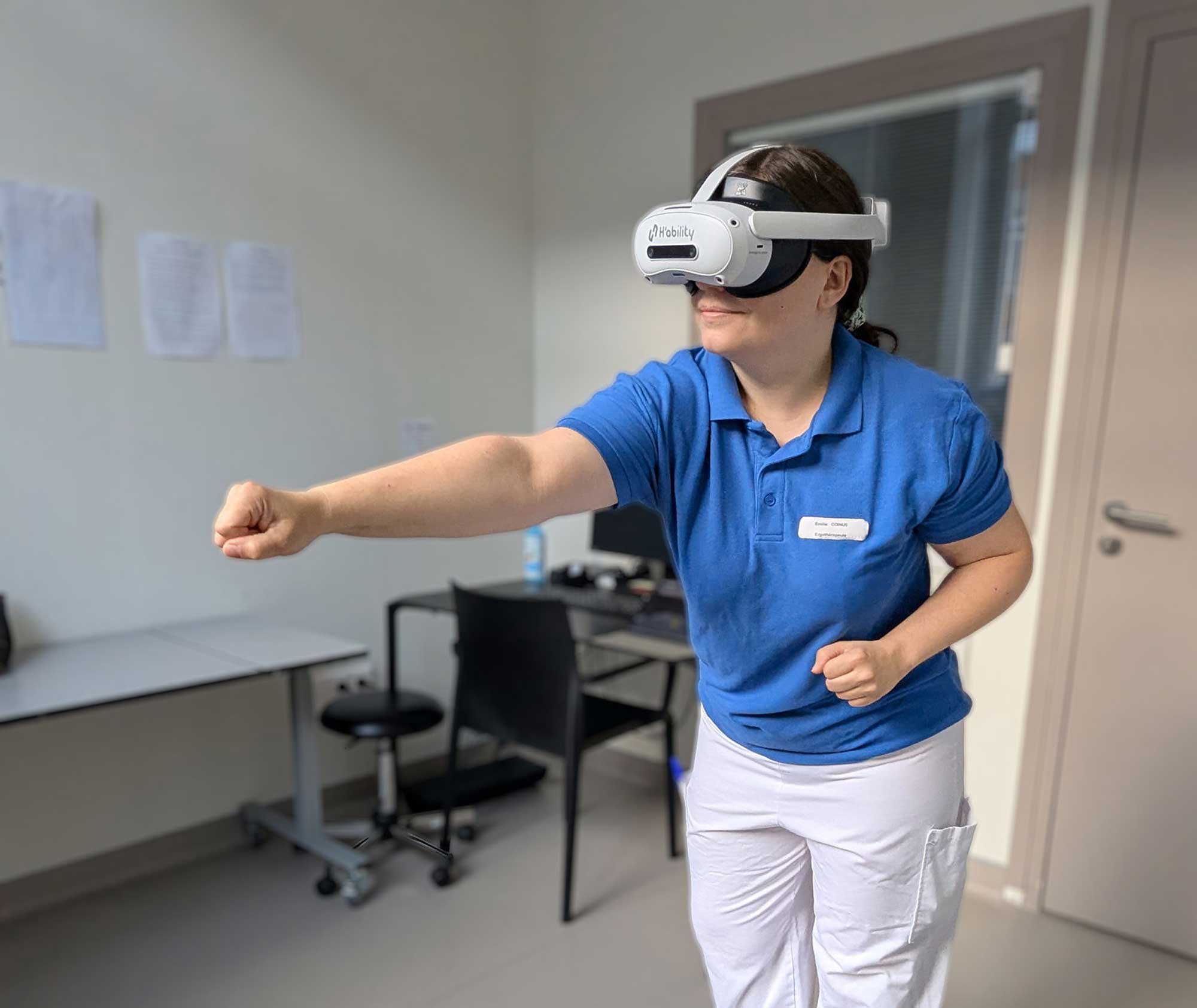 Réalité virtuelle rééducation SMR